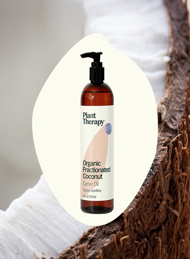 Plant Therapy Organic Fractionated Coconut Oil for Skin, Hair, Body 100% Pure, USDA Certified Organic, Natural Moisturizer, Massage & Aromatherapy Liquid Carrier Oil 16 oz - Image 3